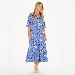 Duffield Lane XXXL Cordelia Dress In Blue Blossom NWT